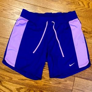 Purple and lilac Nike Dry women’s shorts size S